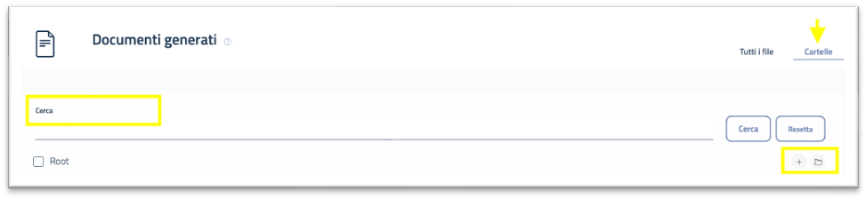 Azioni Documenti Generati
