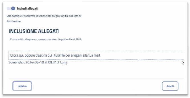 Inclusione allegati