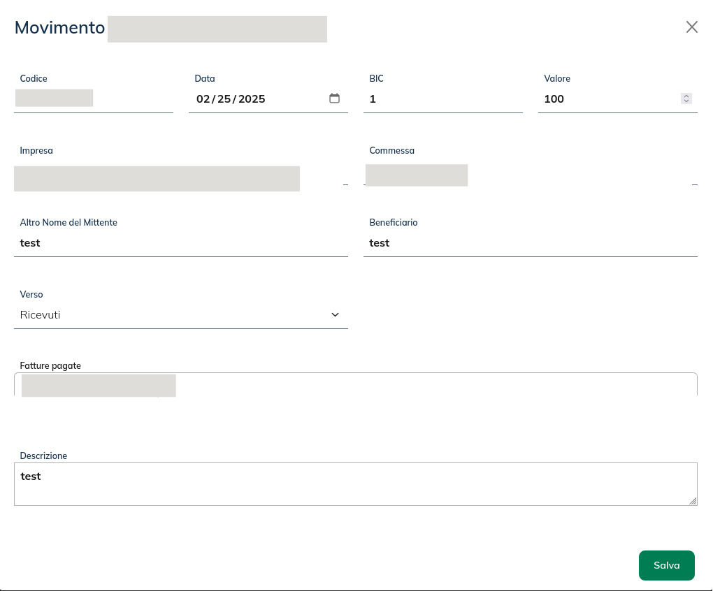 Immagine Pagamenti dettaglio