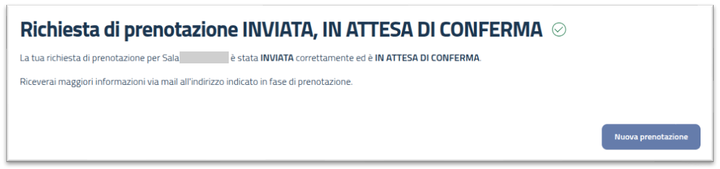 Prenotazione inviata