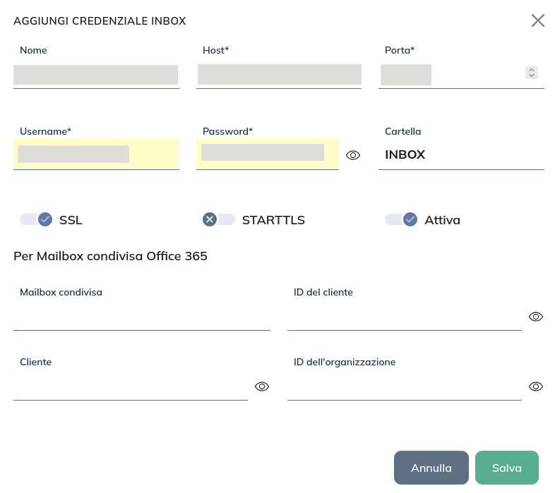 Inbox inbox settings edit