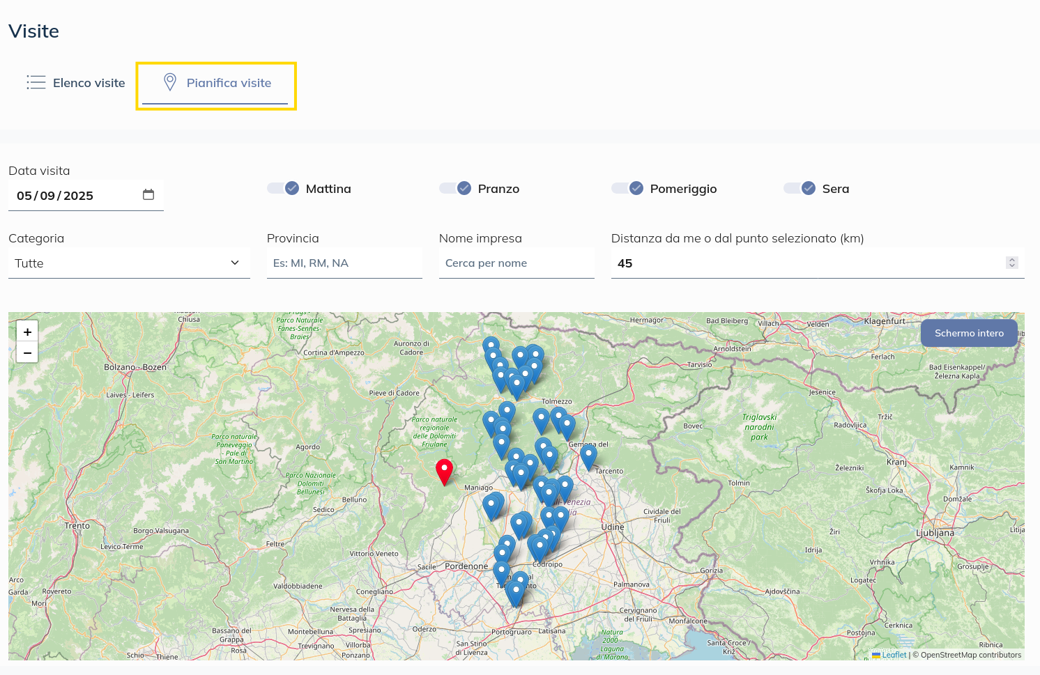 Immagine Visite route mappa